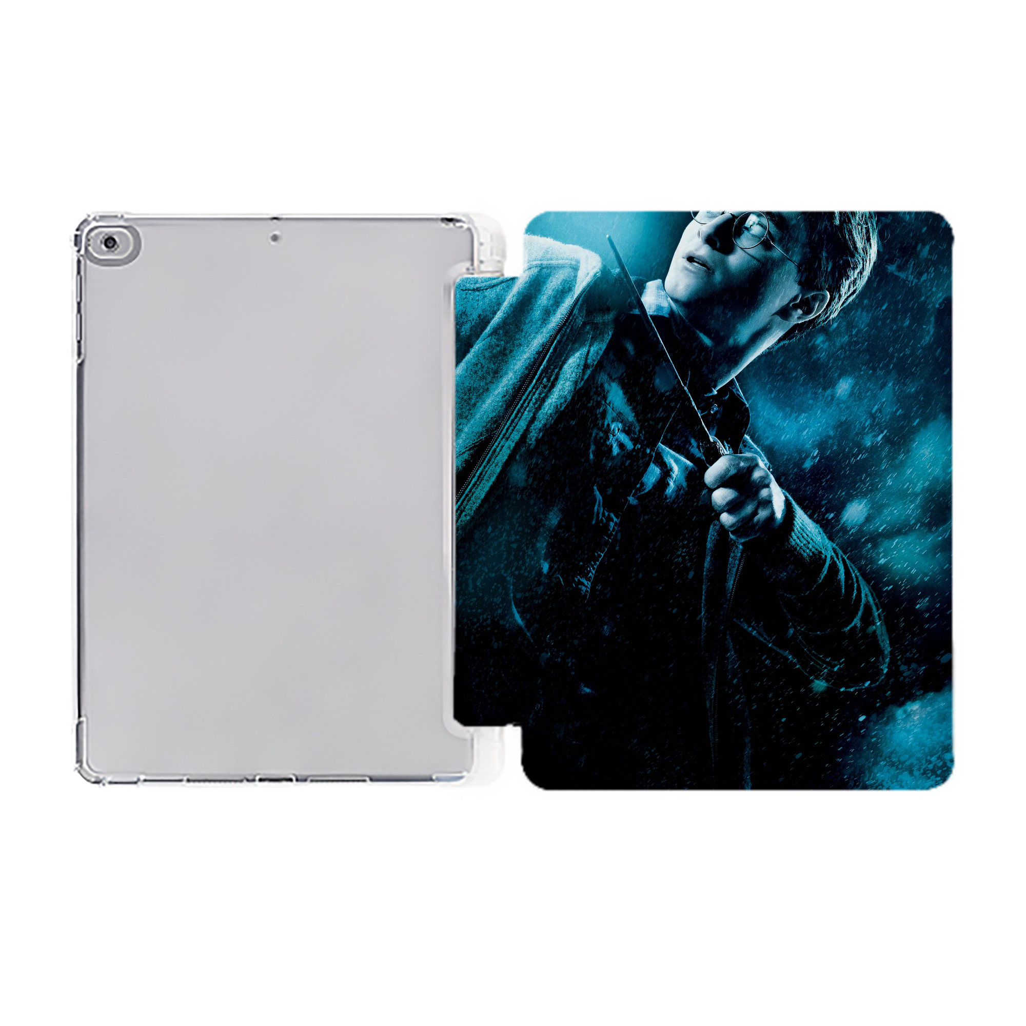 （画像用） Harry Potter ハリー・ポッターシリーズ IPad ケース ペン収納付き 三つ折りスタンド PUレザー×シリコン 対応機種9.5/10.5/10.9インチ